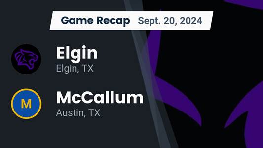 Football Game Preview: Elgin Wildcats vs. Liberty Hill Panthers