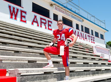 Cord Sandberg has committed to play for Mississippi State. But defending Manatee High's state title is his first order of business.