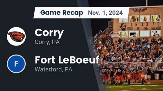 Football Recap: Corry Comes Up Short