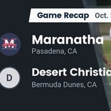 Maranatha beats Desert Christian Academy for their seventh straight win
