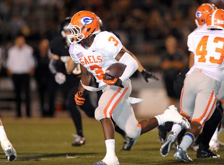 Daniel Stewart has tremendous feet and is quickly gaining college attention with his sub-4.5 speed in the 40-yard-dash and superb feet and vision.