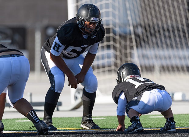 Schreiter squares off against teammate Sunia Manavahe during warm-ups.