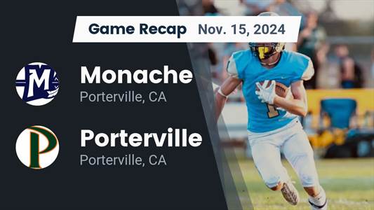 Football Recap: Monache Takes a Tough Playoff Loss
