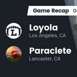 Football Game Recap: Paraclete Spirits vs. Loyola Cubs