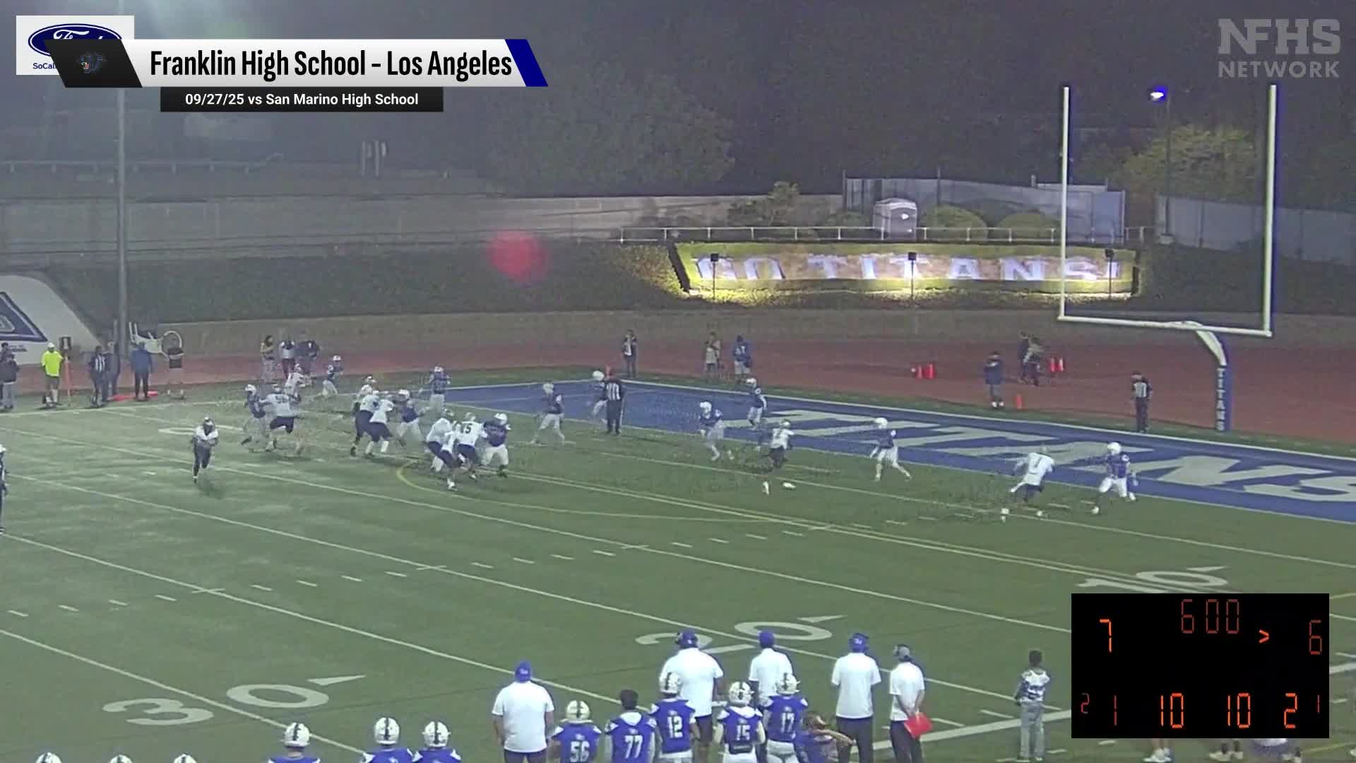 Football Recap: Dominic Robledo's Big Game Can't Quite Lead Lincoln over Franklin