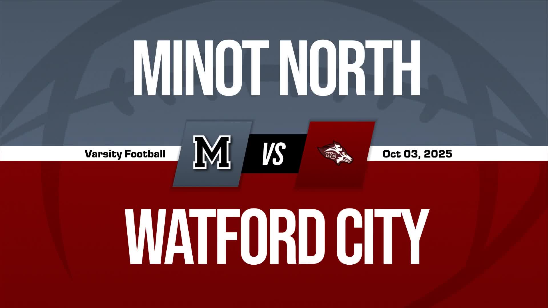 Football Game Preview: Watford City Wolves vs. St. Mary's Central Saints