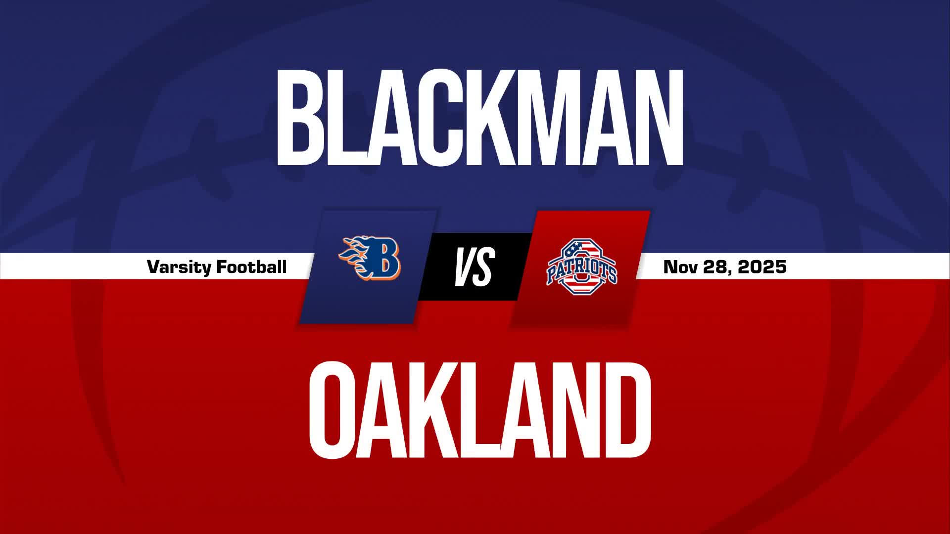 Football Game Preview: Oakland Patriots vs. Ravenwood Raptors + How To Watch