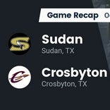 Football Game Recap: Sudan Hornets vs. Crosbyton Chiefs