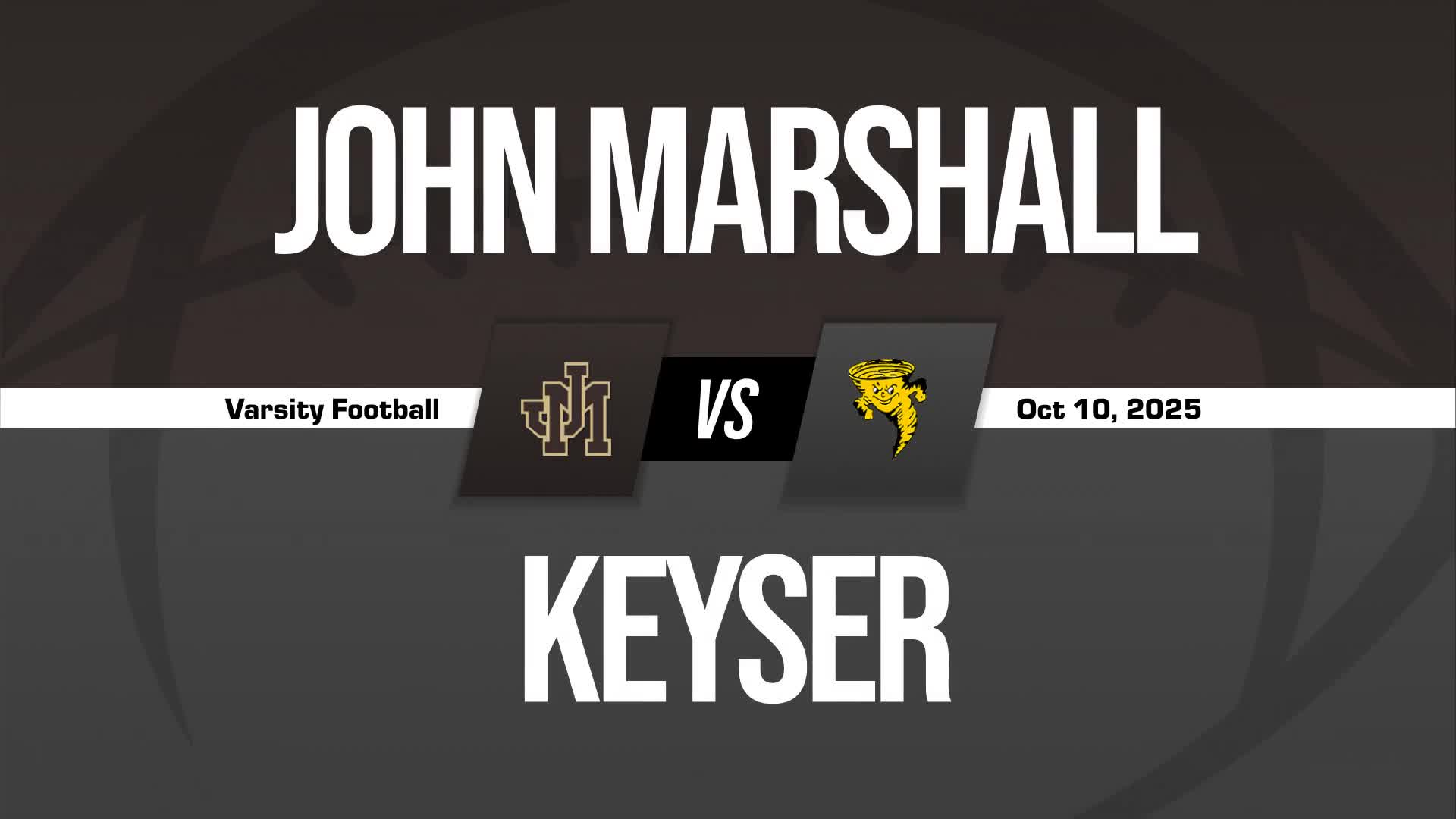 Football Recap: John Marshall Snaps Four-Game Streak of Wins at Home