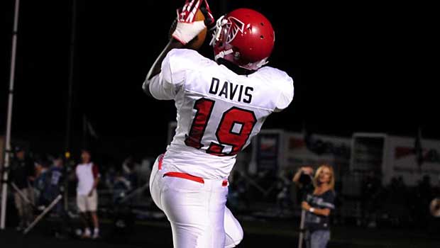 Jordan Davis is a massive target at tight end.