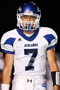 Quarterback Michael Leamy.
