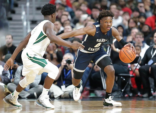 Guard Bronny James and his No. 2 Sierra Canyon teammates defeated St. Vincent-St. Mary in the Ohio Play By Play Classic.