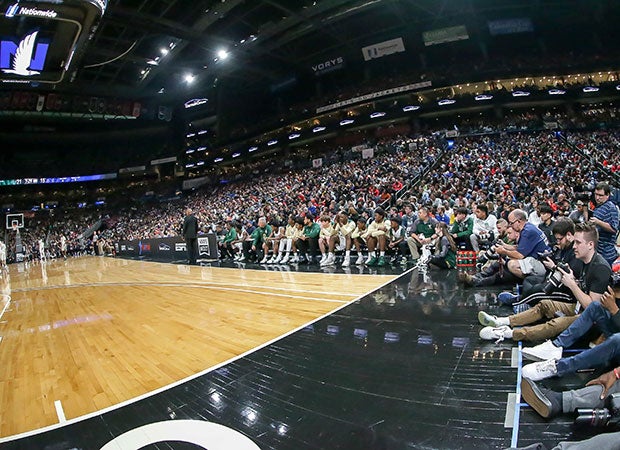 A big crowd was on hand for Saturday's showdown at Nationwide Arena.