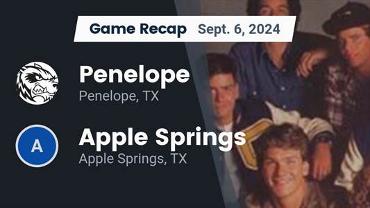 Football Recap: Apple Springs Comes Up Short