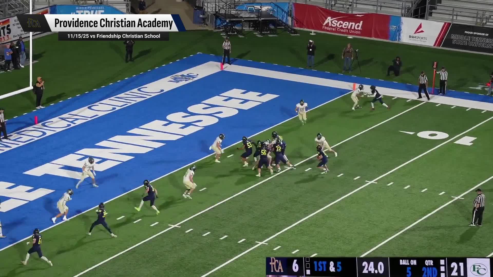 Football Recap: Providence Christian Academy's Run of Six Straight  Wins Now Over + How To Watch