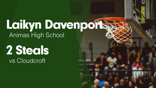 Laikyn Davenport Game Report: vs Quemado
