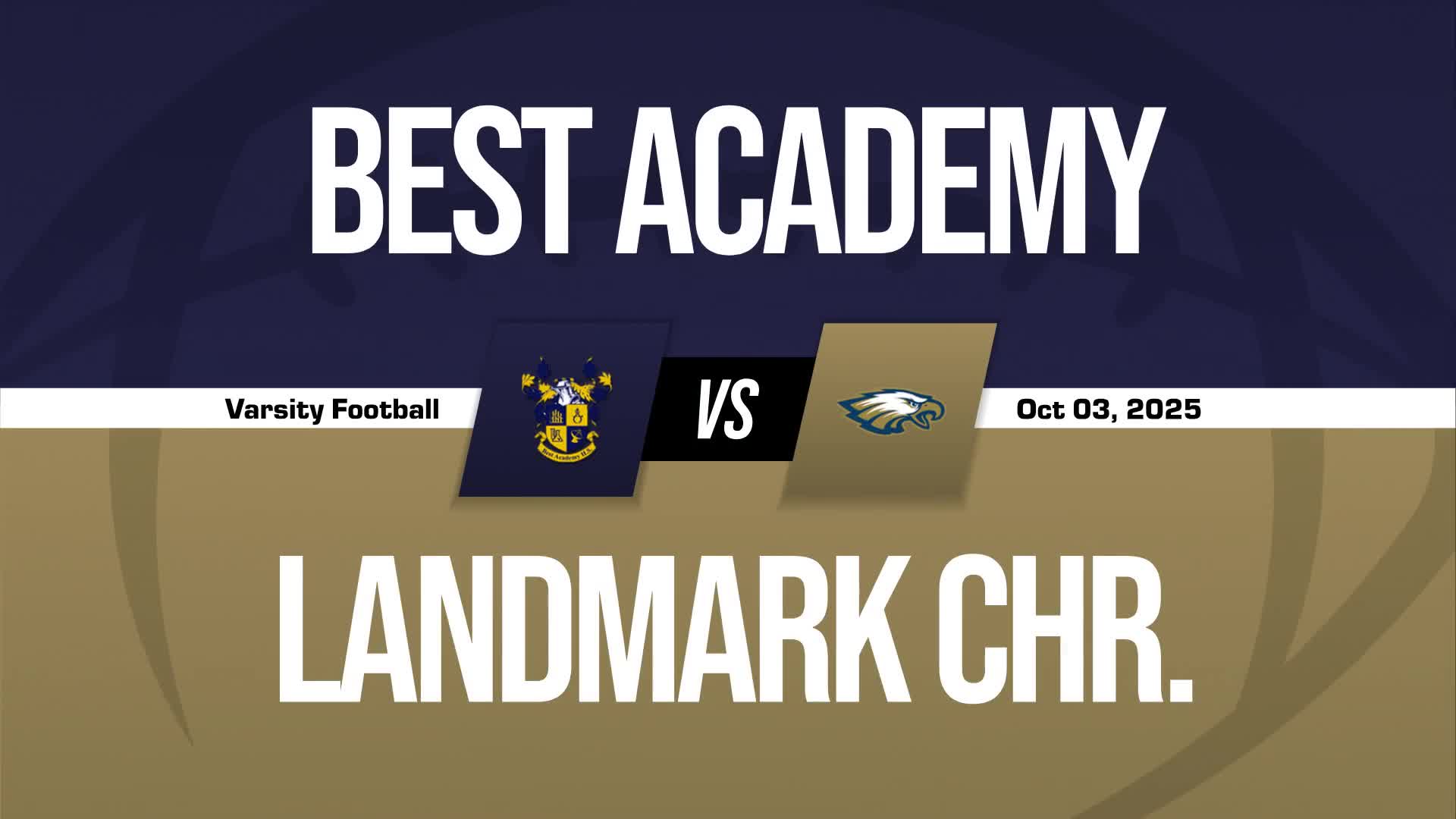Football Recap: Landmark Christian's Undefeated Season over After Eight Games + How To Watch