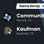 Football Game Preview: Kaufman Lions vs. Community Braves