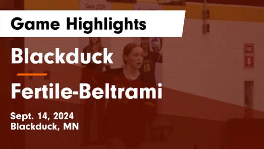 Volleyball Recap: Blackduck Comes Up Short