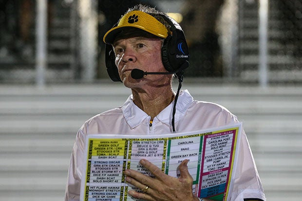 Rush Propst looks on during a loss to rival Lowndes in October.
