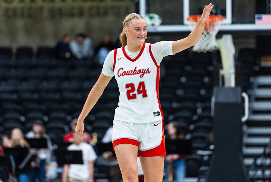 Rylee Little of Utah Class 2A state champion Kanab joins Player of the Year Tori Oehrlein on the Small Town All-American first team. (PHOTO: Caleb Brown)