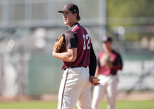 Boston Kellner of No. 23 Hamilton has a 4-1 record with 30 strikeouts in 32 innings while batting .508 with 10 home runs, 32 runs and 21 RBI. (Photo: David Venezia)