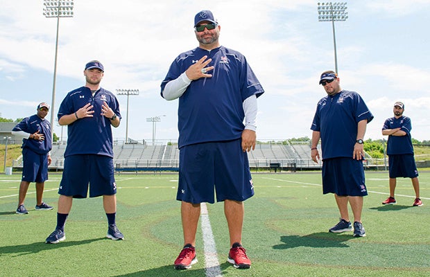 Head coach Michael Palmieri and his coaching staff will be seeking a fourth straight state title.