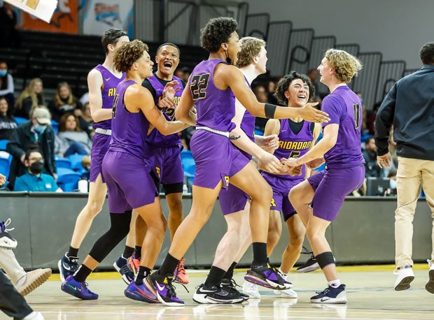 Riordan, celebrating after Friday's win over Mitty, hopes to have the same results in Wednesday's NorCal Open Division first-round game at De La Salle.