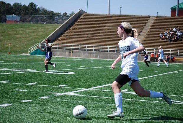 Abby Meader, along with Megan McCashland, is part of a 1-2 punch that is leading Lincoln Southwest to a spectacular season on the pitch.