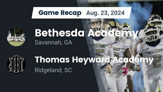 Football Recap: Thomas Heyward Academy Starts Season with  Victory Against Bethesda Academy