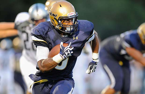 Good Counsel's Dorian O'Daniel ran for the game-winning touchdown against Gilman.