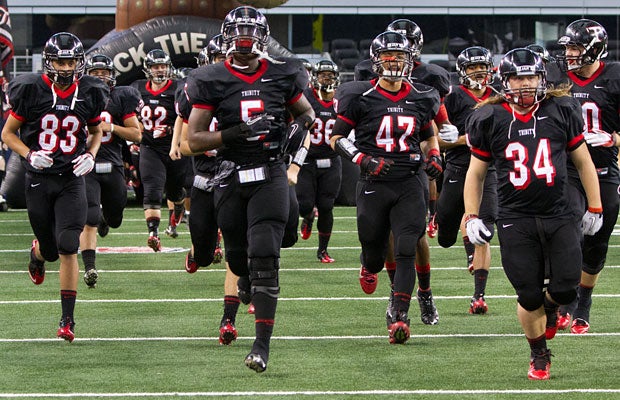 Trinity returns to Texas for another out of state match up.
