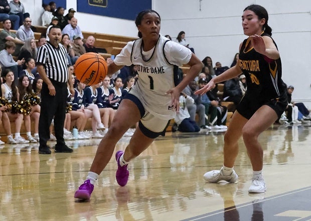 Hamiley Arenas, the daughter of former NBA player Gilbert Arenas, has transferred to No. 5 Sierra Canyon according to media reports. A MaxPreps Freshman All-American last year, Arenas hasn't played this season. (PHOTO: Gregory Fiore)