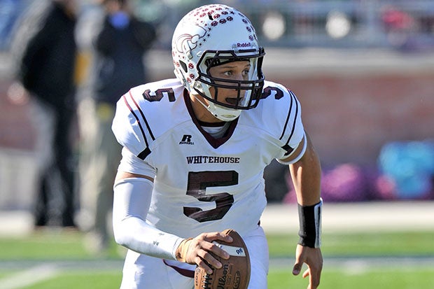 Patrick Mahomes, pictured here during the 2013 Texas state playoffs, has a chance to become the 13th quarterback to win multiple Super Bowls.
