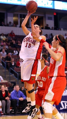 Stanford-bound Erica Payne
said she was inspired by her
future team's historic win
over UConn earlier.