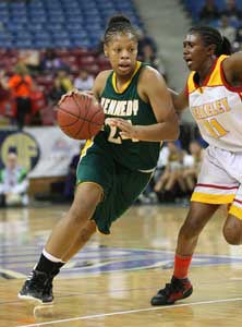 Kennedy's Lynette Johnson kept her
team close all night.