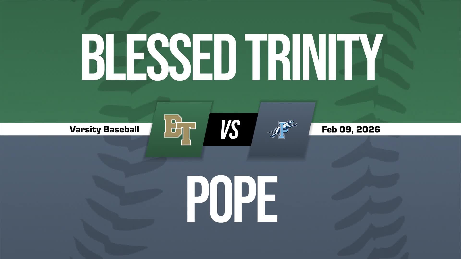 Baseball Recap: Blessed Trinity Starts Season with  Victory Against Pope