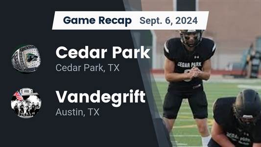 Football Recap: Cedar Park Turns Things Around After Road Loss