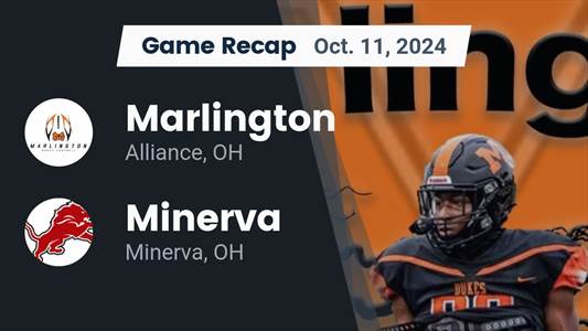 Football Recap: Minerva Comes Up Short