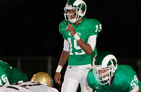 Kaleb Parrish takes over at QB for St. Mary's in 2012.