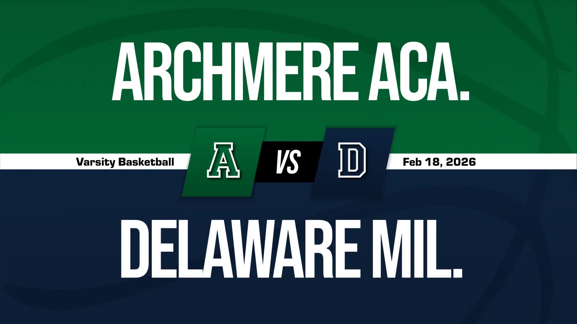 Basketball Recap: Archmere Academy Wins High-Profile  Matchup Against Delaware Military Academy + How To Watch