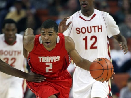 Aaron Harrison and Fort Bend Travis eliminated the taste of last year's loss in the title game with a Texas state title.