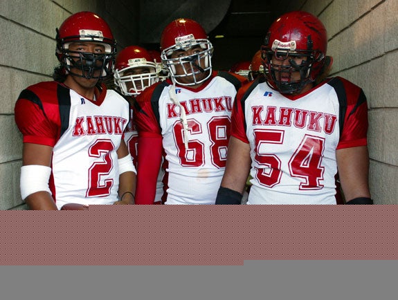 The 2004 Kahuku team, pictured here, advanced to the state semifinals. Last year's team eclipsed that with a state title, and this year's team is our frontrunner to win it all again.