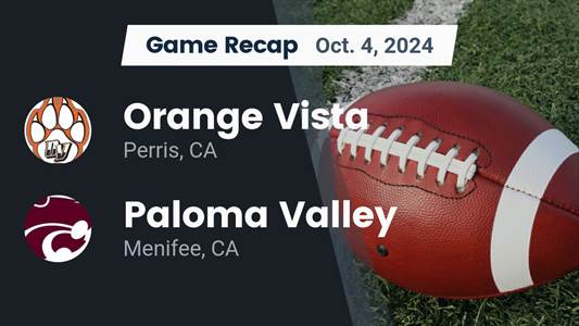 Football Game Preview: Orange Vista Coyotes vs. Vista del Lago R