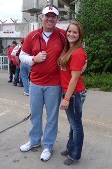 Hailey Decker with father Steve.