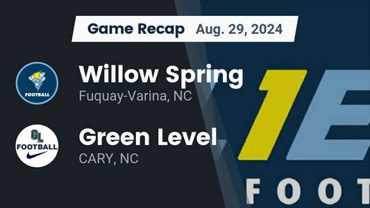 Football Recap: Willow Spring's Losing Streak Snapped at Seven G