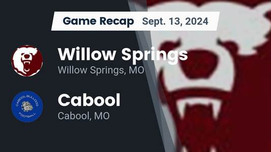 Football Game Preview: Willow Springs Heads Out