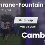 Football Game Recap: Cochrane-Fountain City vs. Cambridge