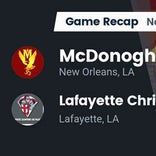 Football Game Recap: McDonogh 35 Roneagles vs. Lafayette Christian Academy Knights
