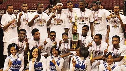 No. 12 Dunbar won its fifth state title but first time while going undefeated.